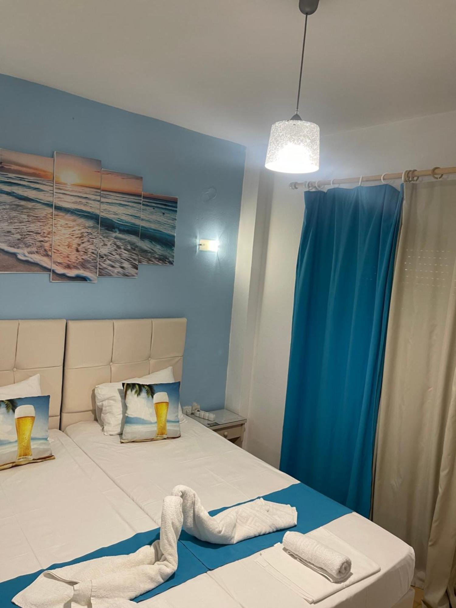 Pansion Katerina Hotel Skala Eresou Bagian luar foto